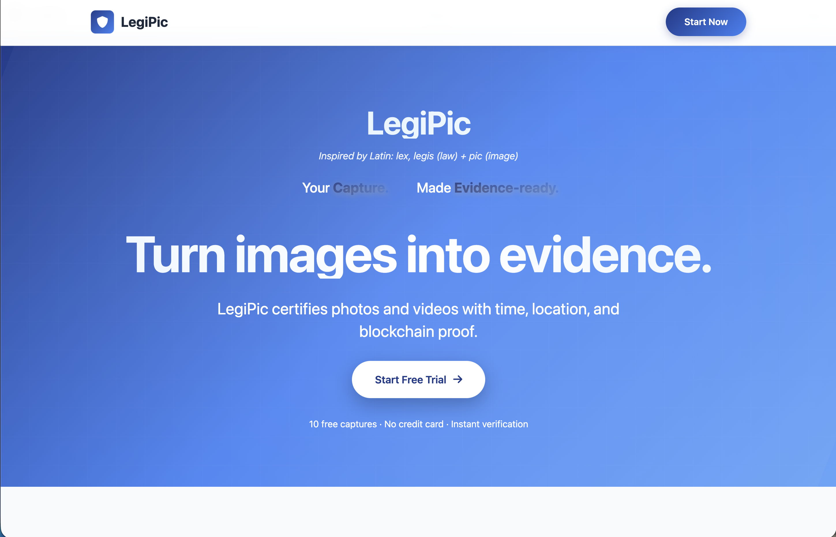 LegiPic homepage