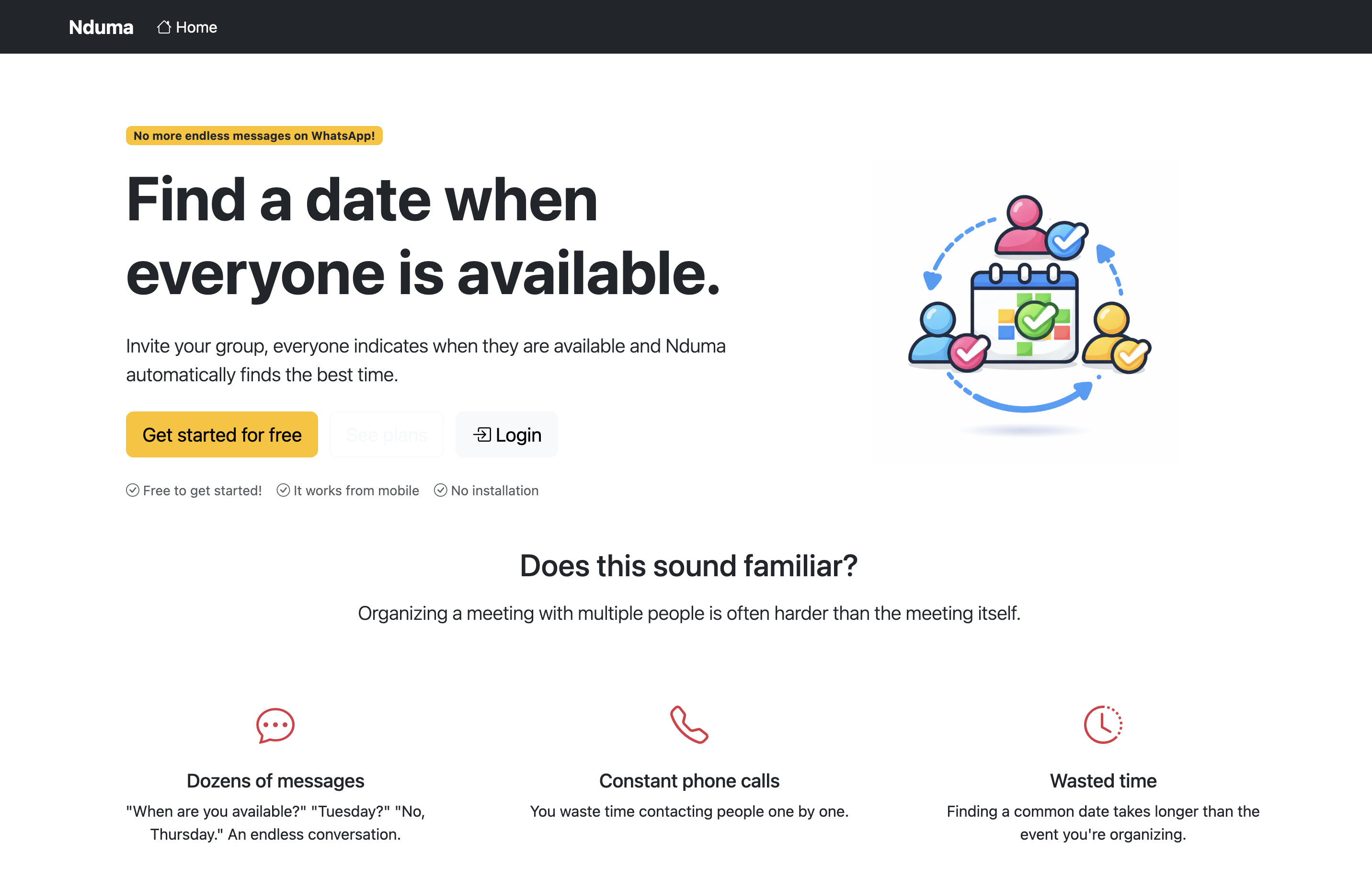 Nduma homepage