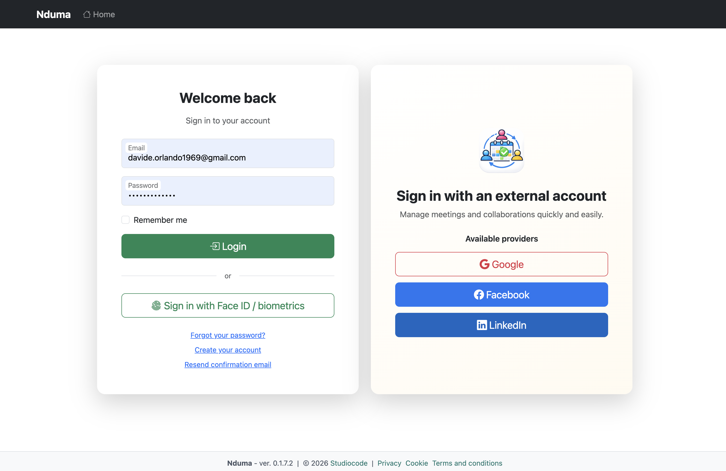 Nduma login